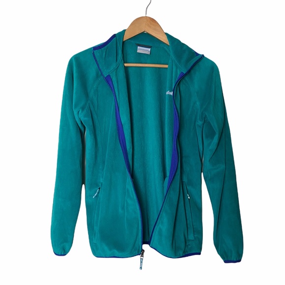 Columbia Teal Fleece Jacket - Picture 2 of 8